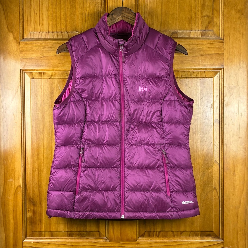 REI Co-op Magma 850 Down Vest Purple Pertex Quantum Primaloft Womens Medium